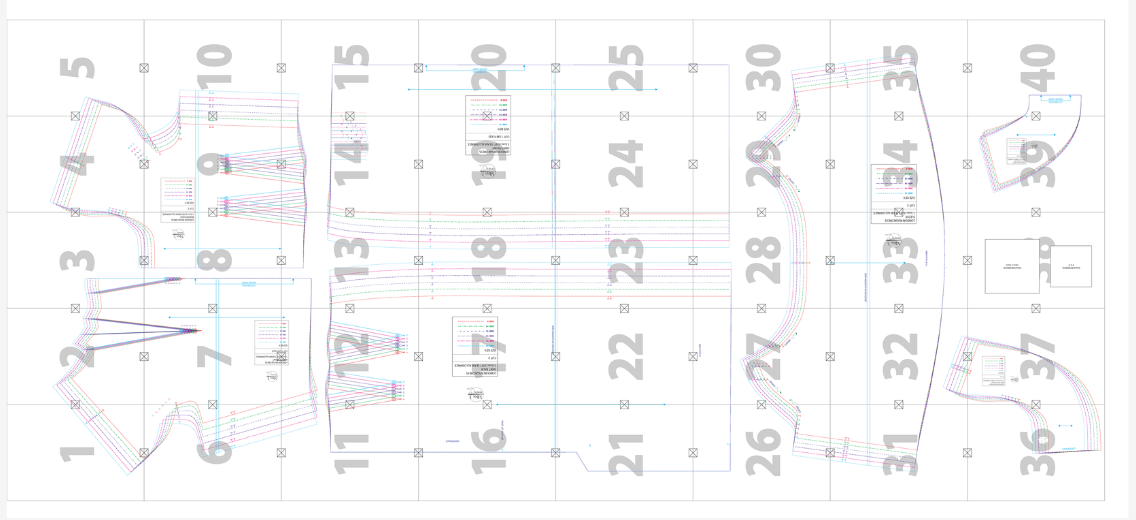 London Reign Pattern Layout