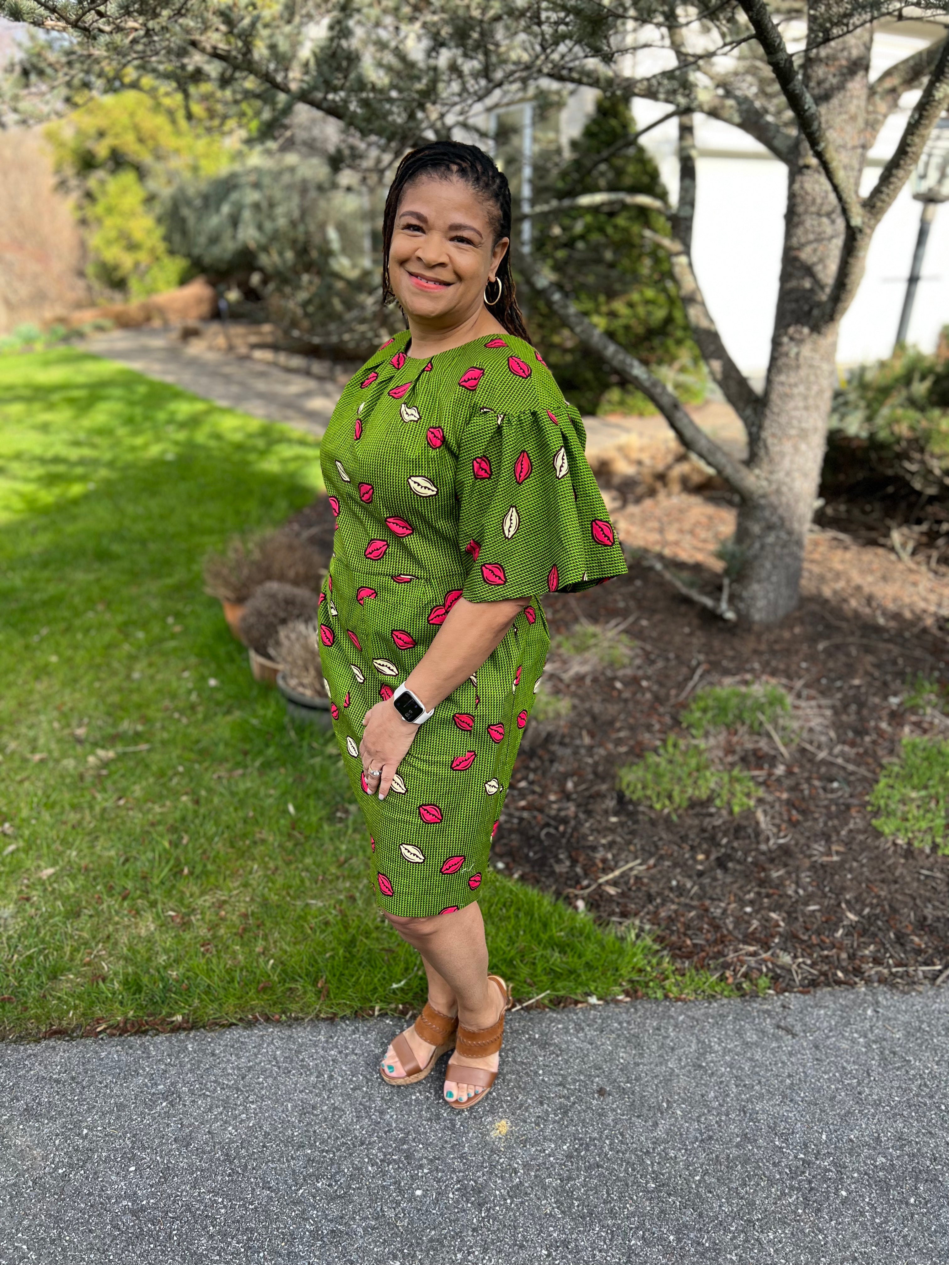 Byrd in her London Reign Dress